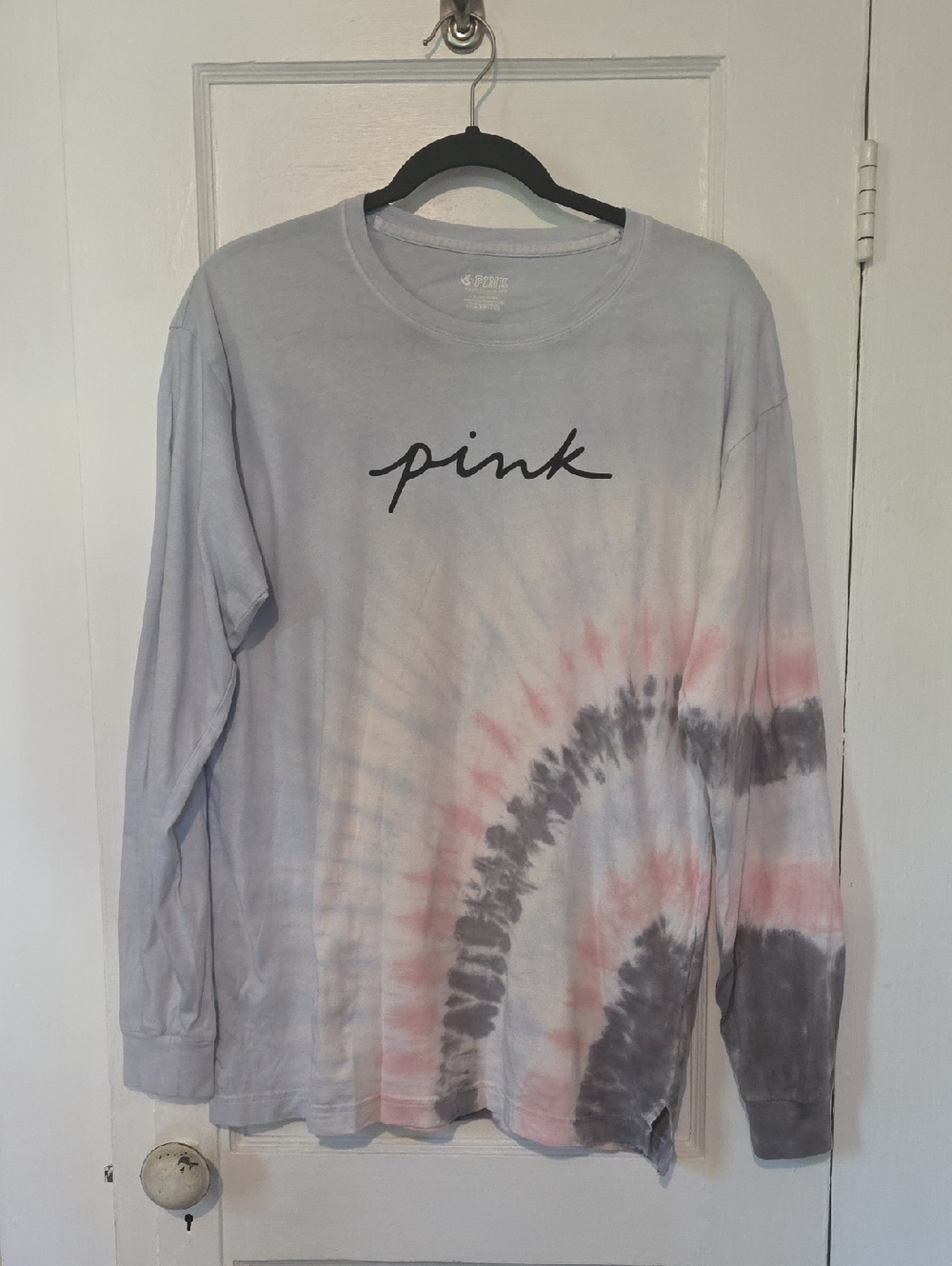 PINK Victoria's Secret Light Blue Graphic Tee